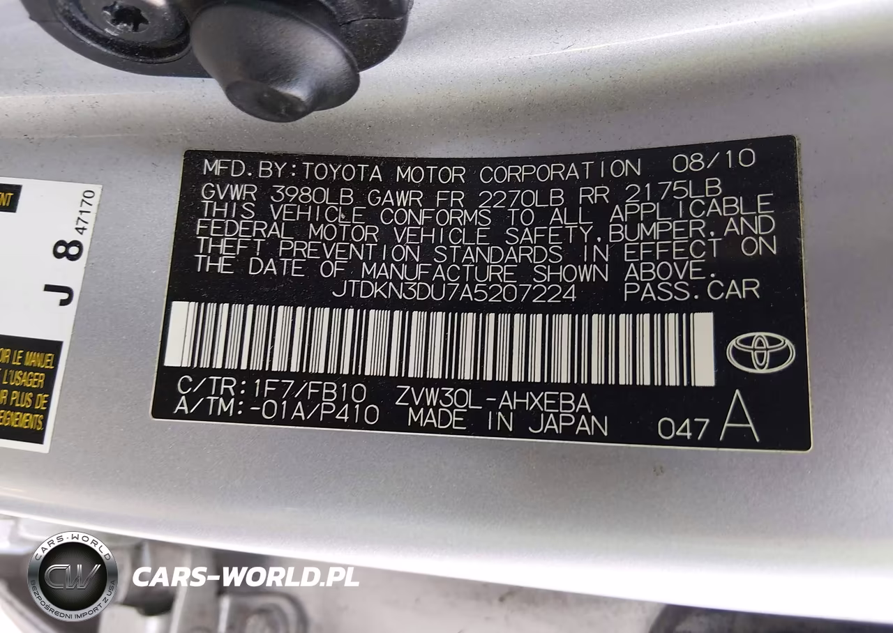 2010 Toyota Prius Ii VIN:JTDKN3DU7A5207224 - 9