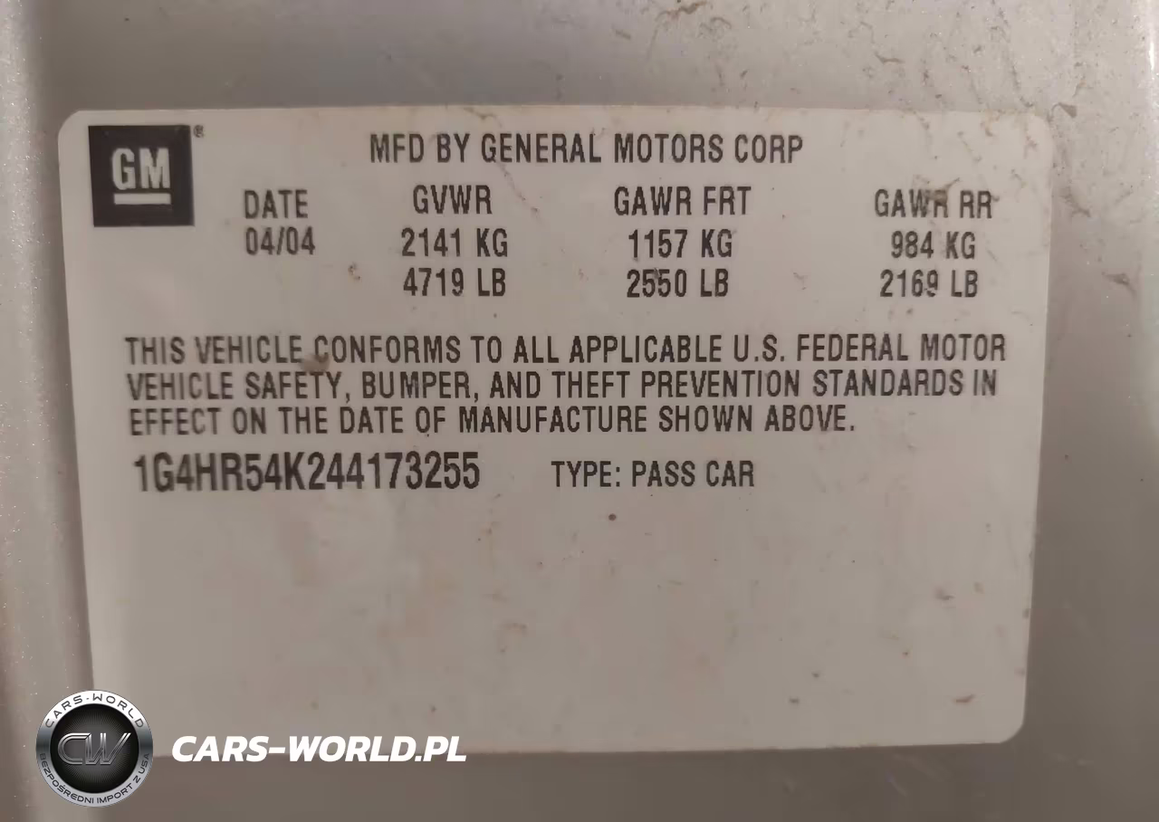 2004 Buick Lesabre Limited VIN:1G4HR54K244173255 - 9