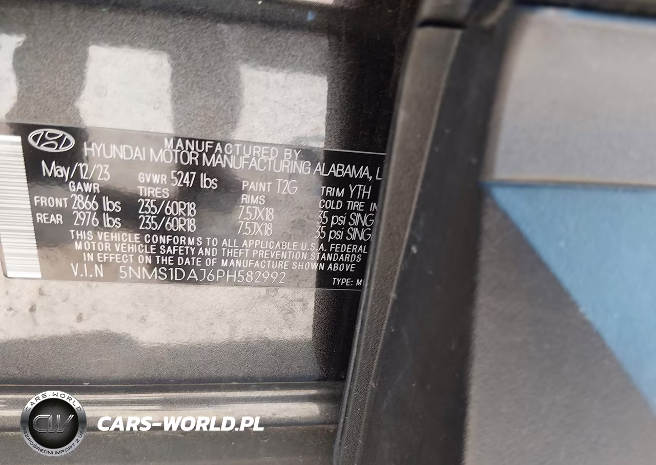 2023 Hyundai Santa Fe Se VIN:5NMS1DAJ6PH582992 - 9