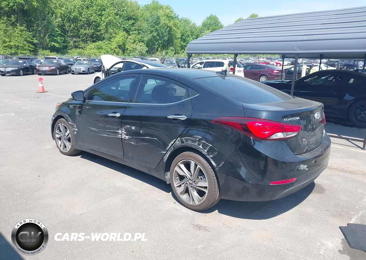2014 Hyundai Elantra Limited VIN:5NPDH4AE1EH543959 - 3