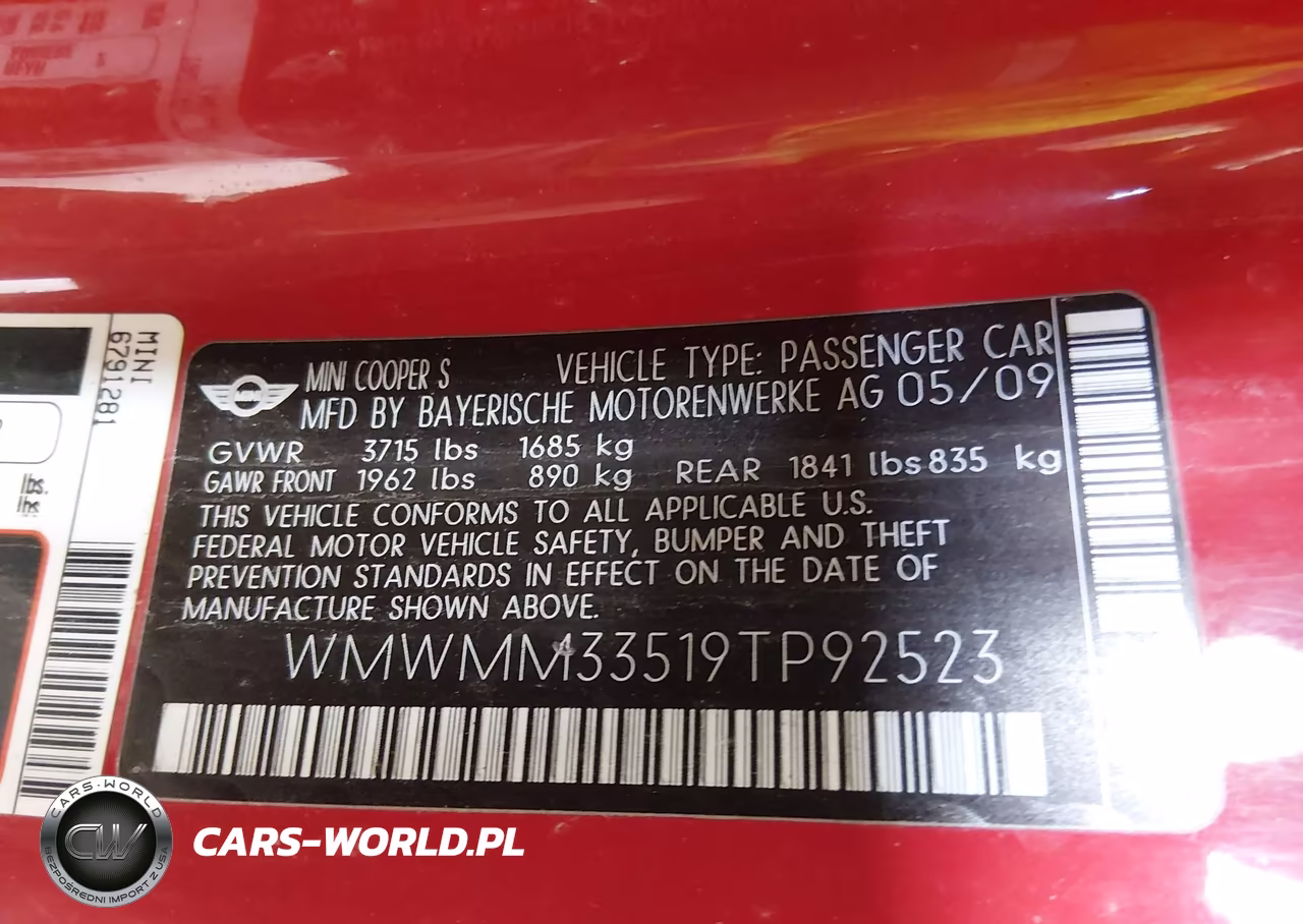 2009 Mini Cooper S Clubman VIN:WMWMM33519TP92523 - 9