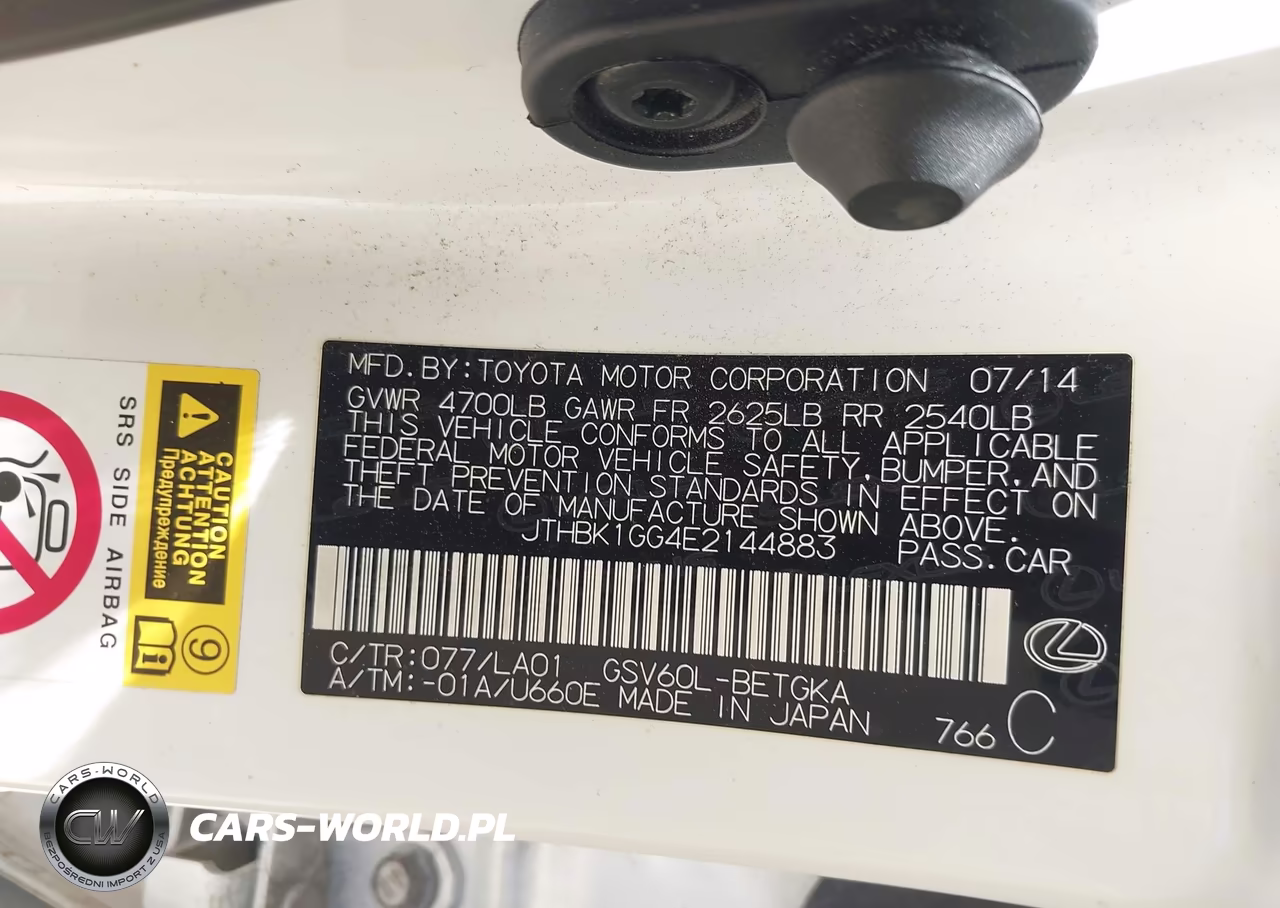 2014 Lexus Es 350 VIN:JTHBK1GG4E2144883 - 9
