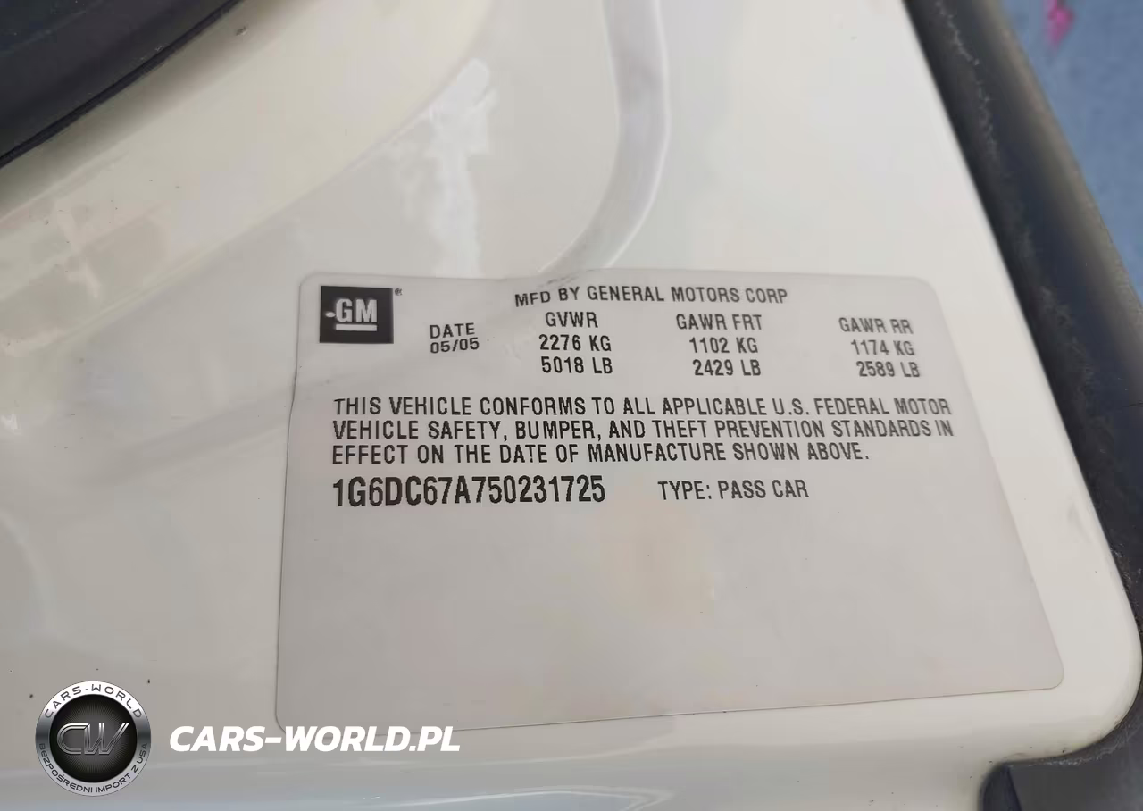 2005 Cadillac Sts VIN:1G6DC67A750231725 - 9