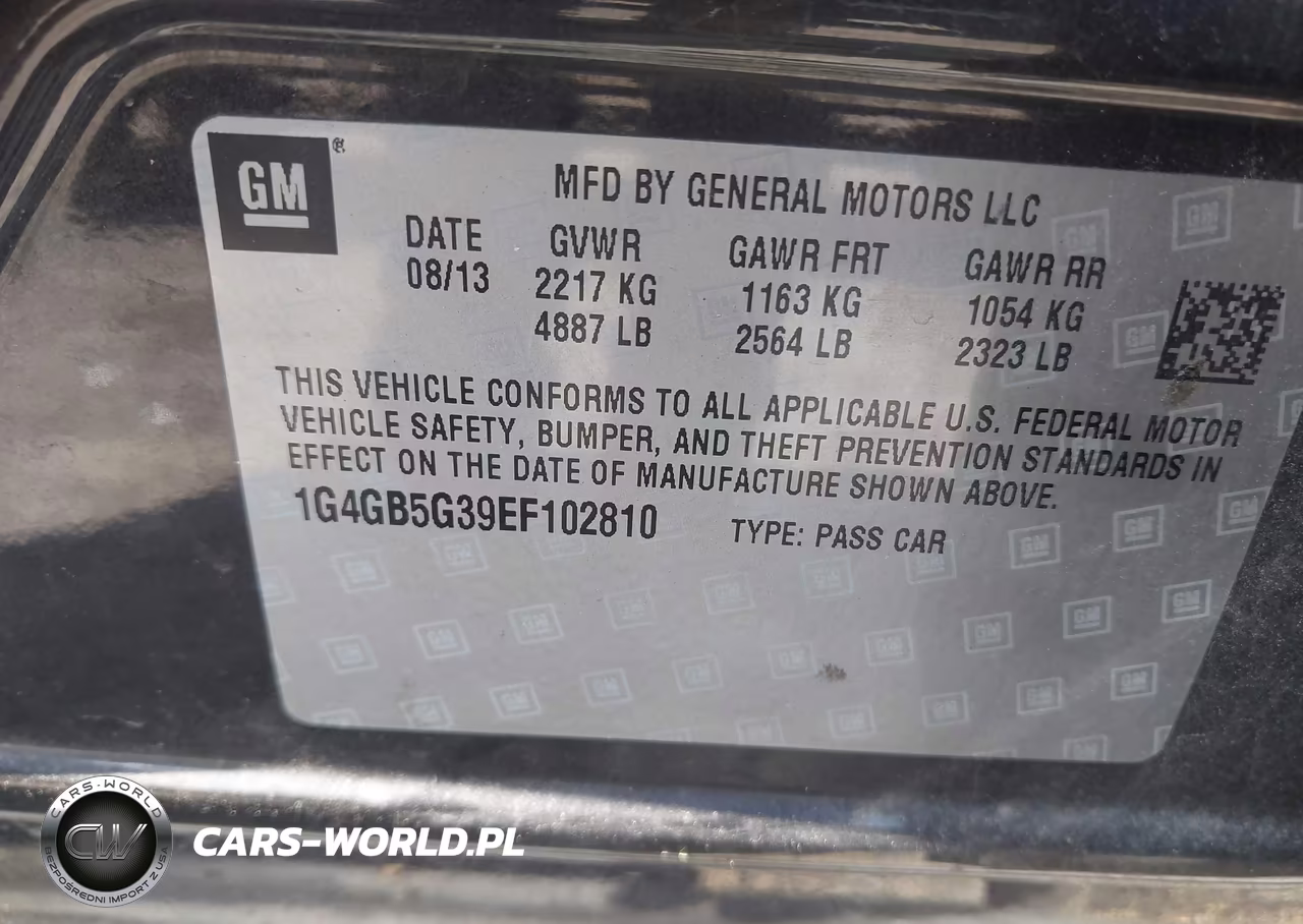 2014 Buick Lacrosse Leather Group VIN:1G4GB5G39EF102810 - 9
