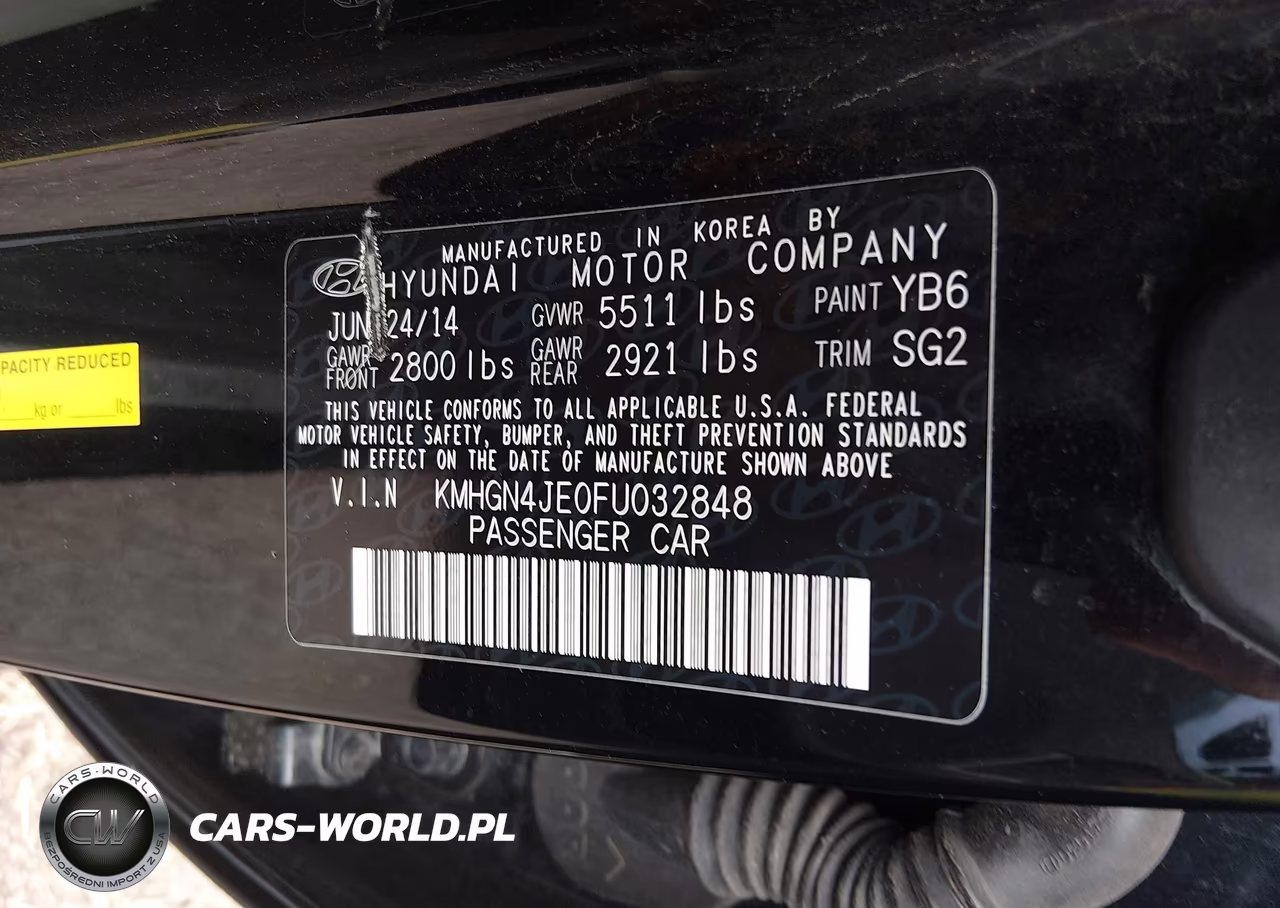 2015 Hyundai Genesis 3.8 VIN:KMHGN4JE0FU032848 - 9