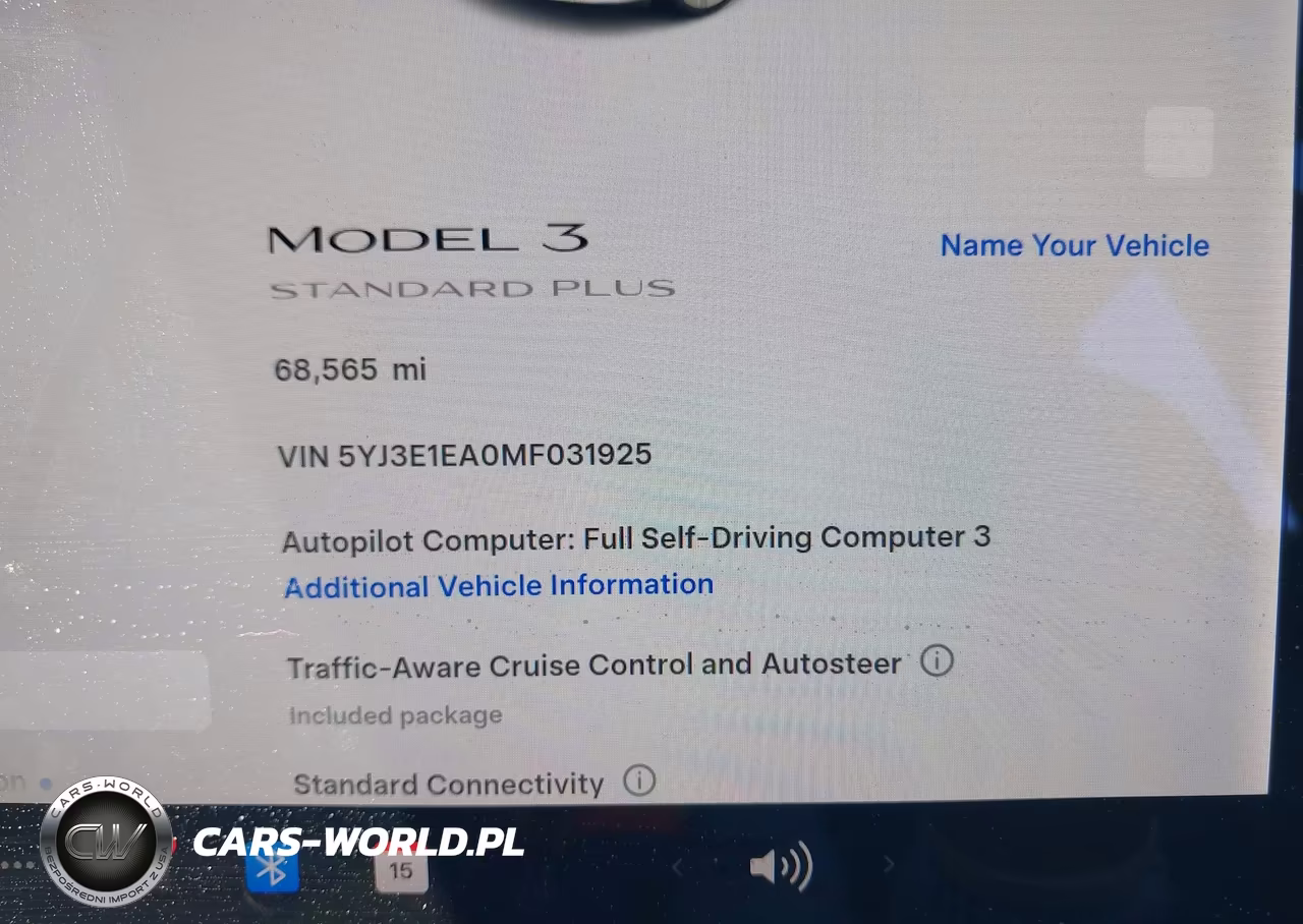 2021 Tesla Model 3 Standard Range Plus Rear-Wheel Drive VIN:5YJ3E1EA0MF031925 - 15