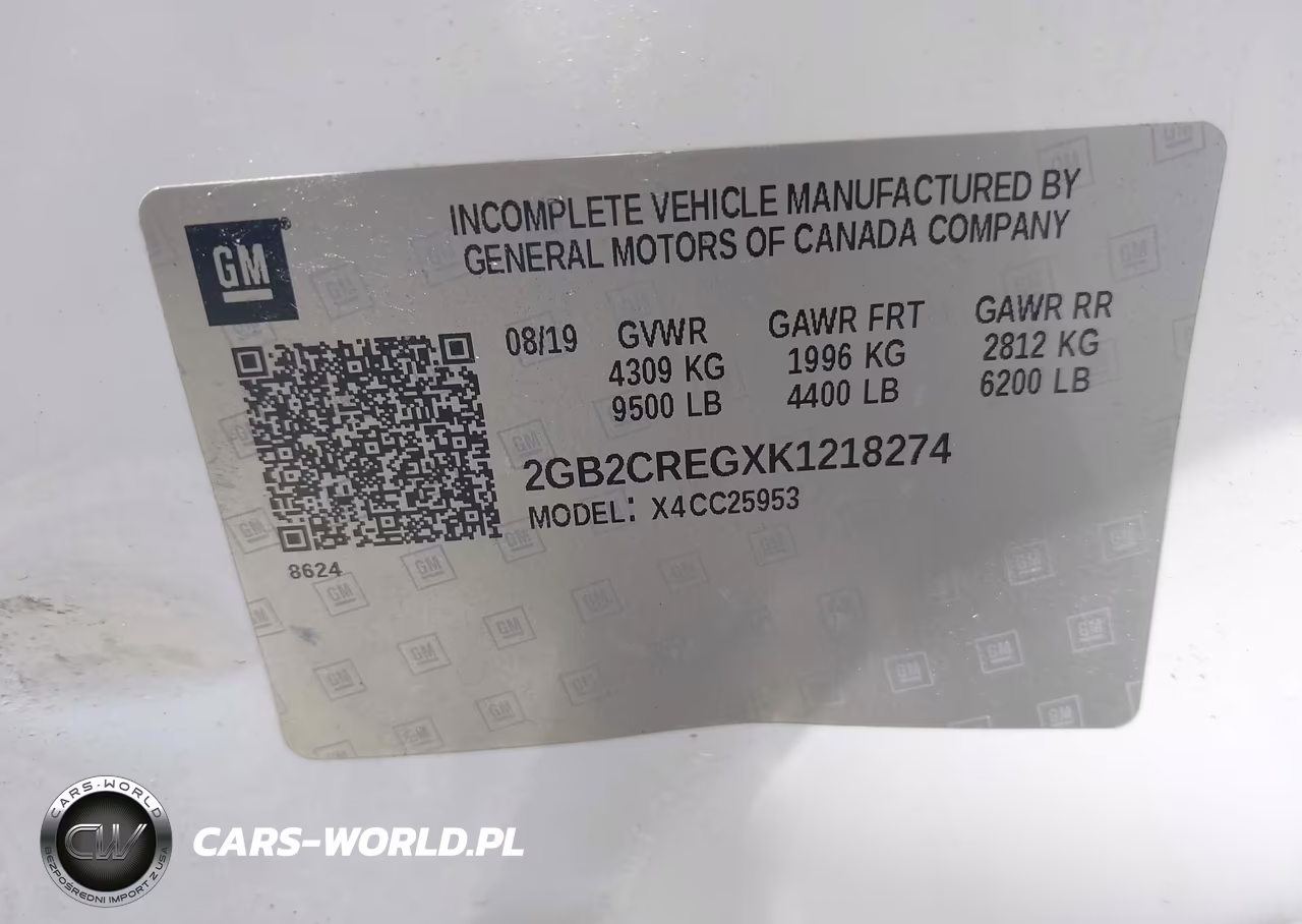 2019 Chevrolet Silverado 2500Hd Wt VIN:2GB2CREGXK1218274 - 9