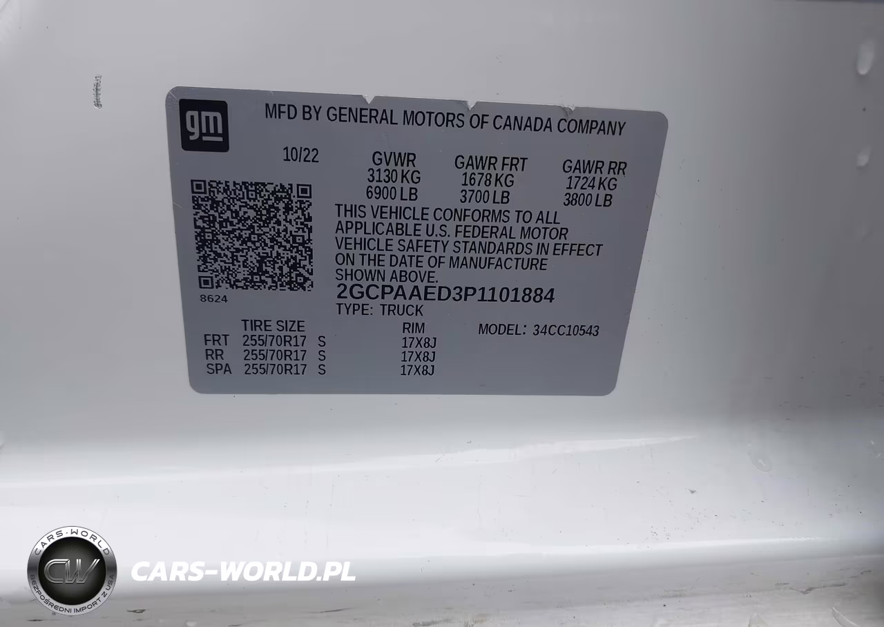 2023 Chevrolet Silverado 1500 2Wd Short Bed Wt VIN:2GCPAAED3P1101884 - 9