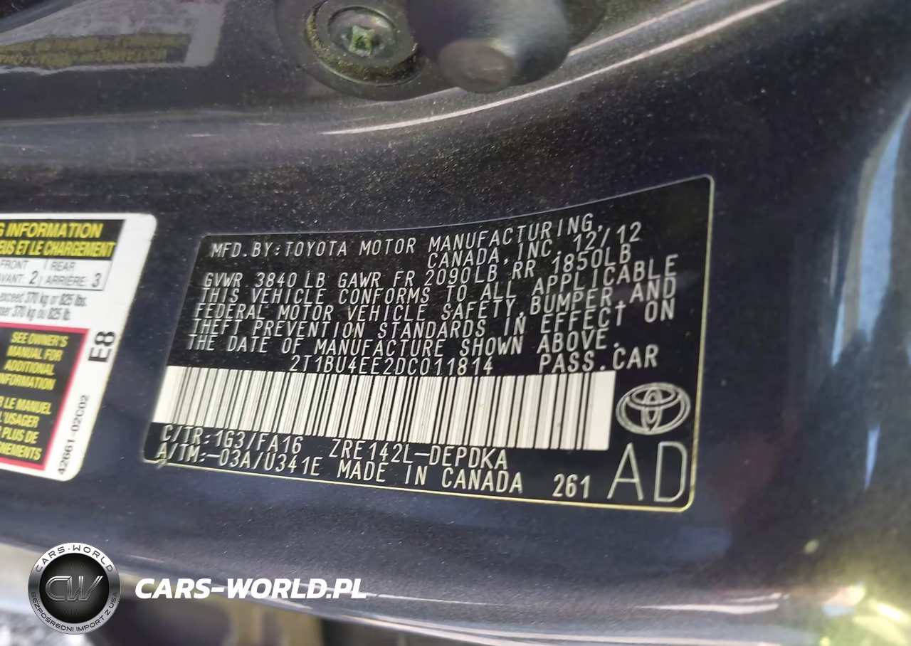 2013 Toyota Corolla L VIN:2T1BU4EE2DC011814 - 9