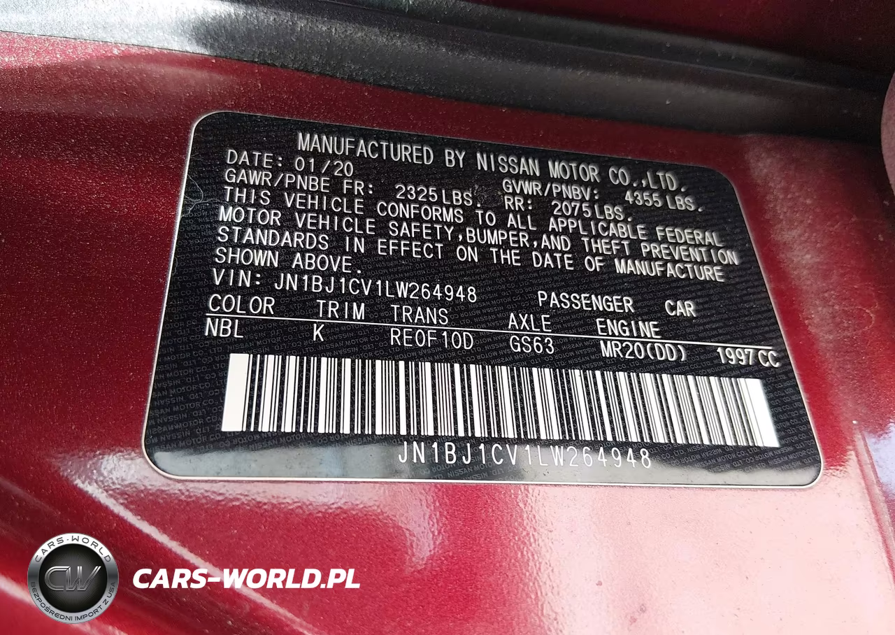 2020 Nissan Rogue Sport Sv Fwd Xtronic Cvt VIN:JN1BJ1CV1LW264948 - 9