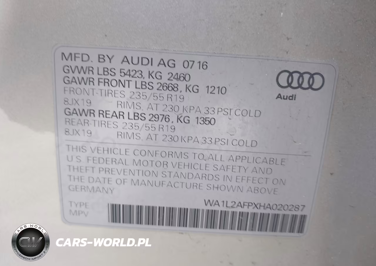 2017 Audi Q5 2.0T Premium VIN:WA1L2AFPXHA020287 - 9