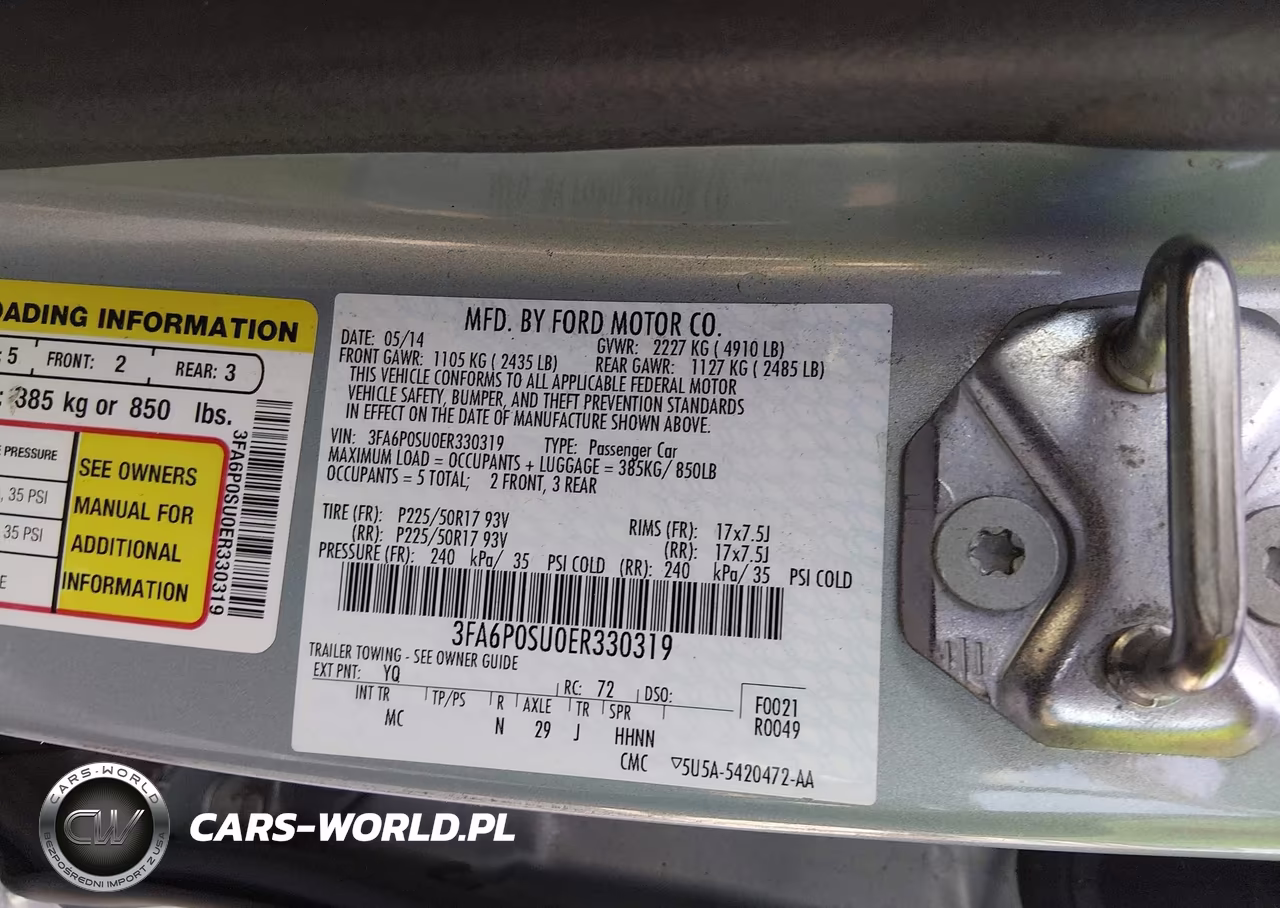 2014 Ford Fusion Energi Titanium VIN:3FA6P0SU0ER330319 - 9