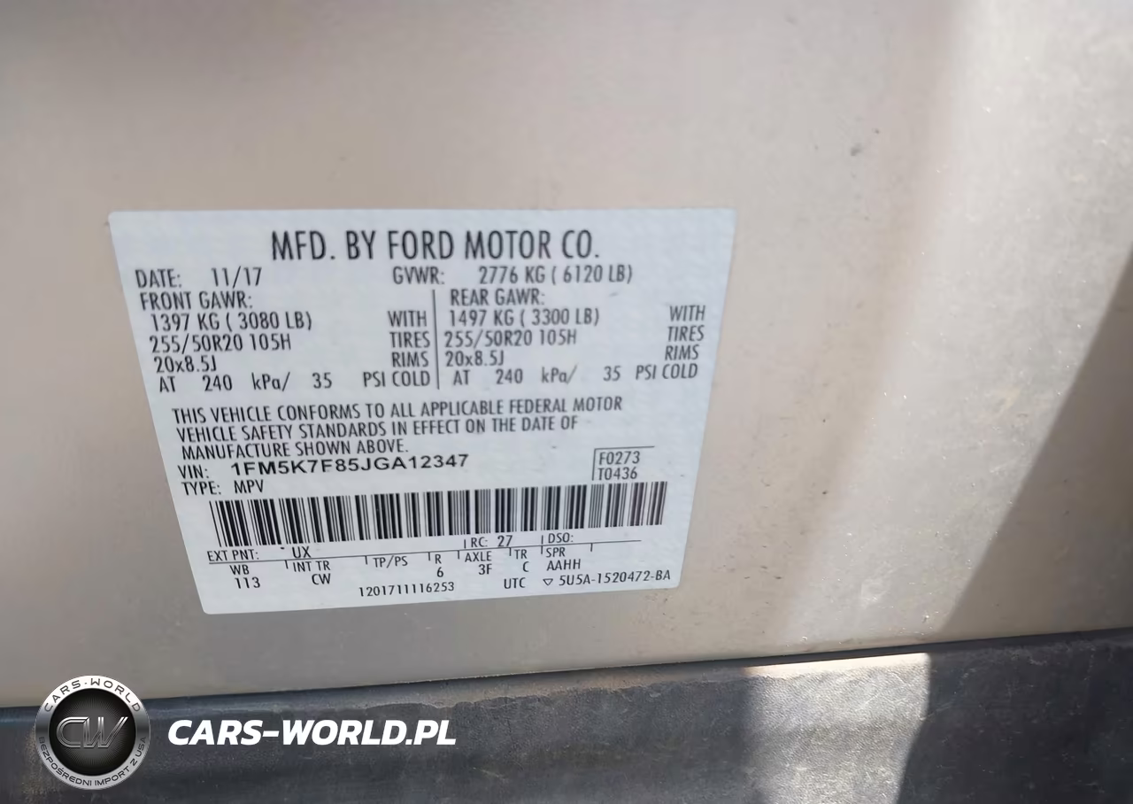 2018 Ford Explorer Limited VIN:1FM5K7F85JGA12347 - 9