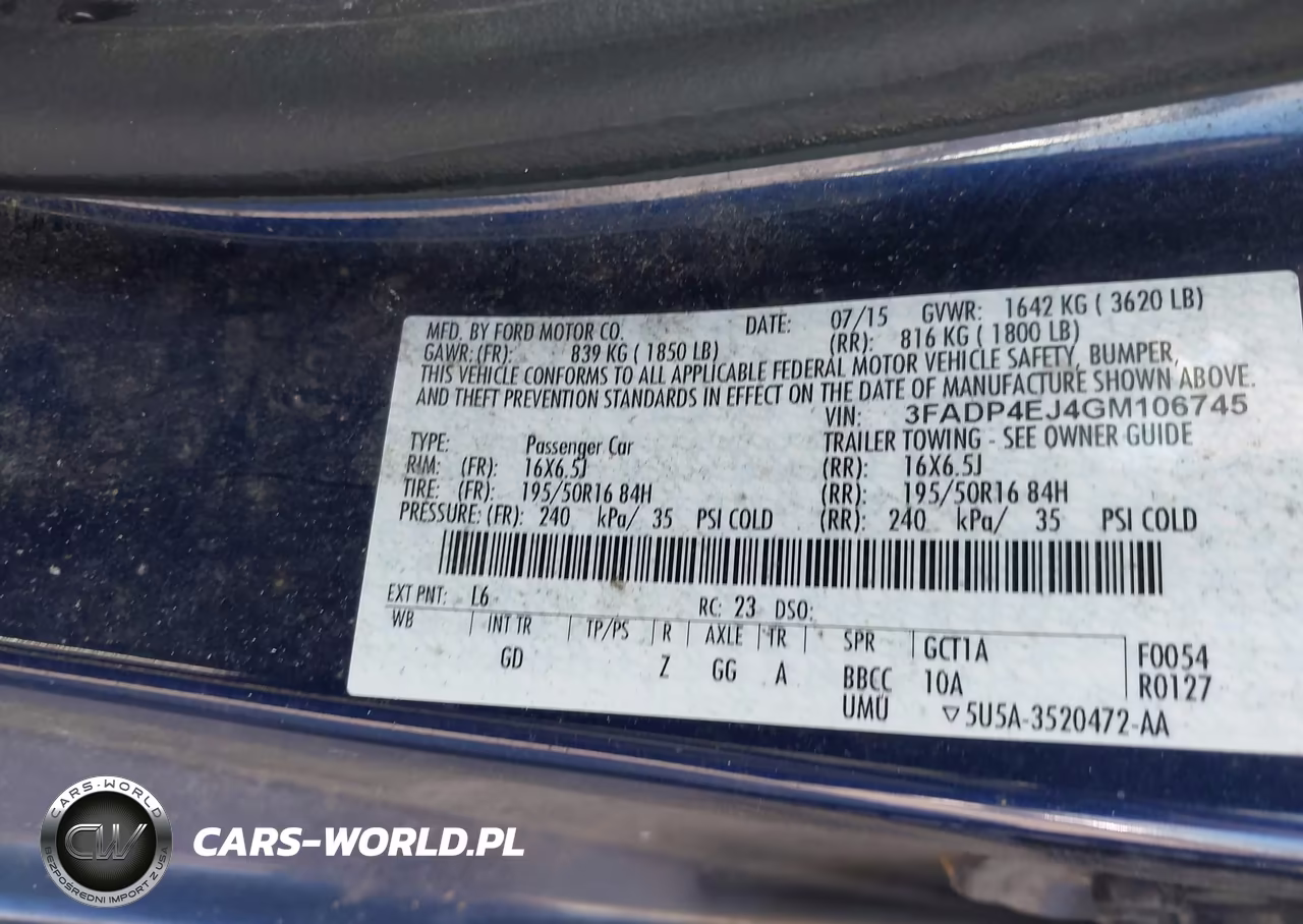 2016 Ford Fiesta Se VIN:3FADP4EJ4GM106745 - 9