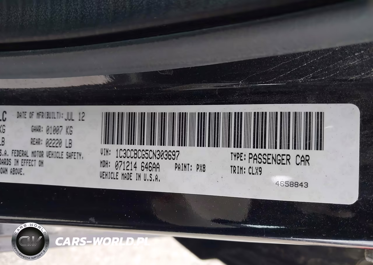 2012 Chrysler 200 Limited VIN:1C3CCBCG5CN303697 - 9