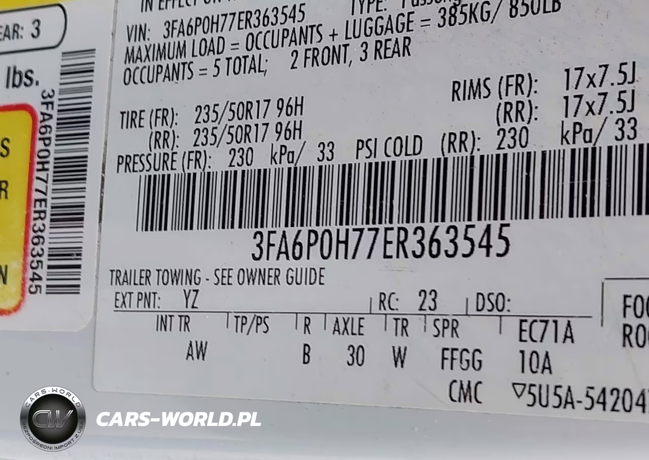 2014 Ford Fusion Se VIN:3FA6P0H77ER363545 - 9