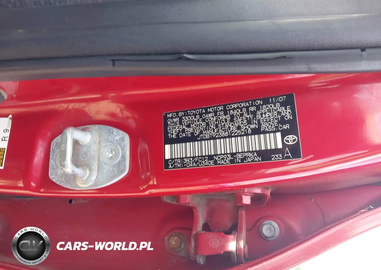 2008 Toyota Yaris VIN:JTDBT923881225218 - 9
