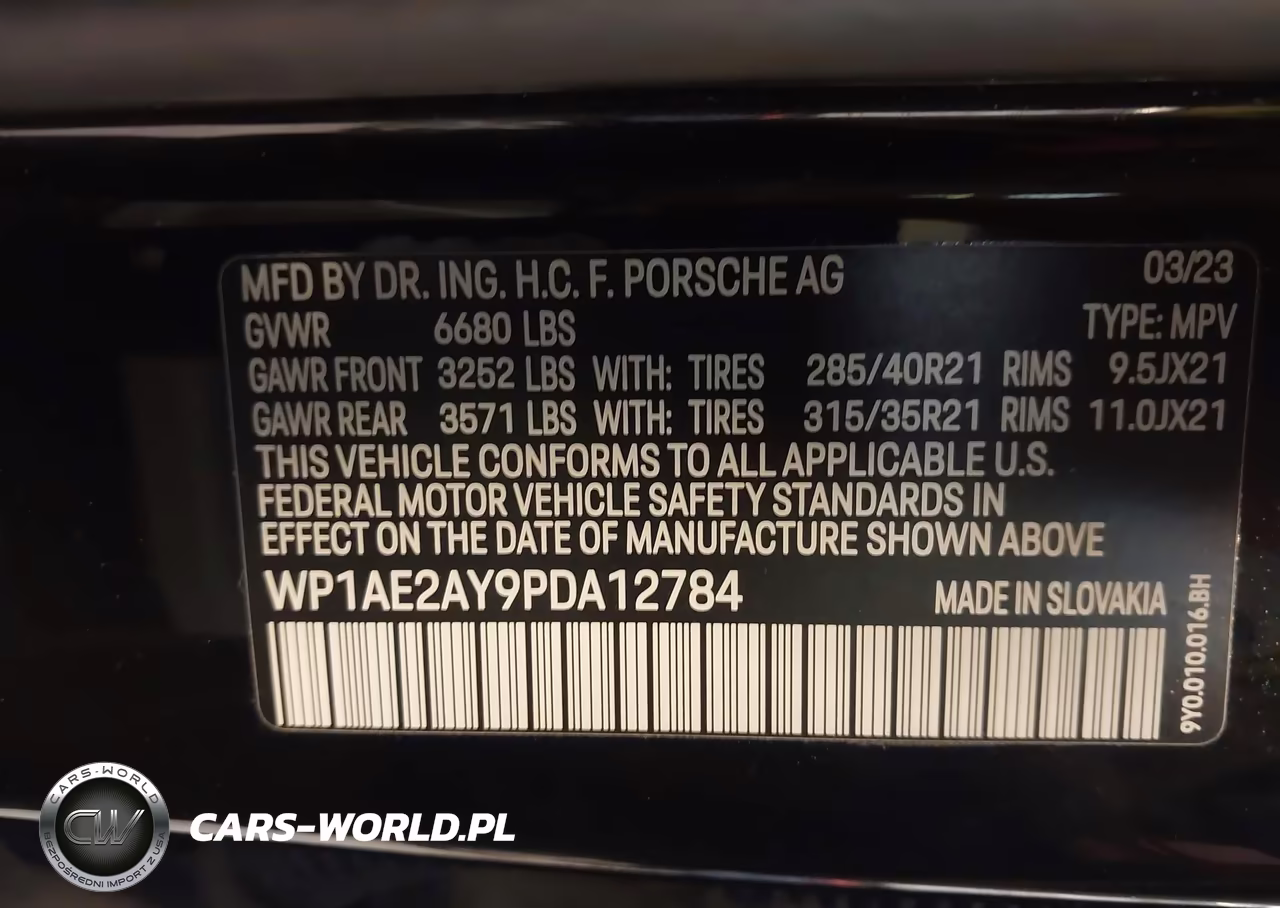 2023 Porsche Cayenne E-Hybrid Platinum Edition VIN:WP1AE2AY9PDA12784 - 9