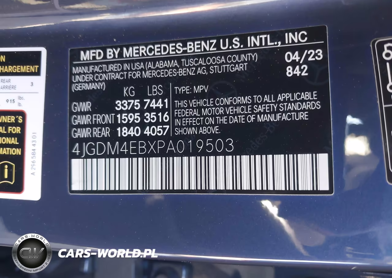 2023 Mercedes-Benz Eqs 580 Suv 4Matic VIN:4JGDM4EBXPA019503 - 9