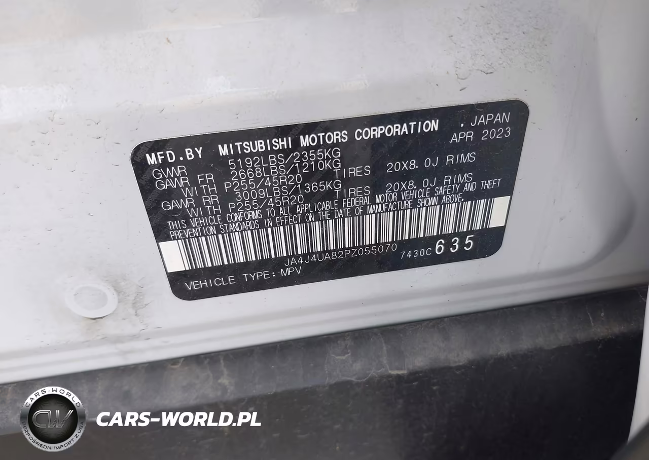 2023 Mitsubishi Outlander Se 2.5 S-Awc VIN:JA4J4UA82PZ055070 - 9