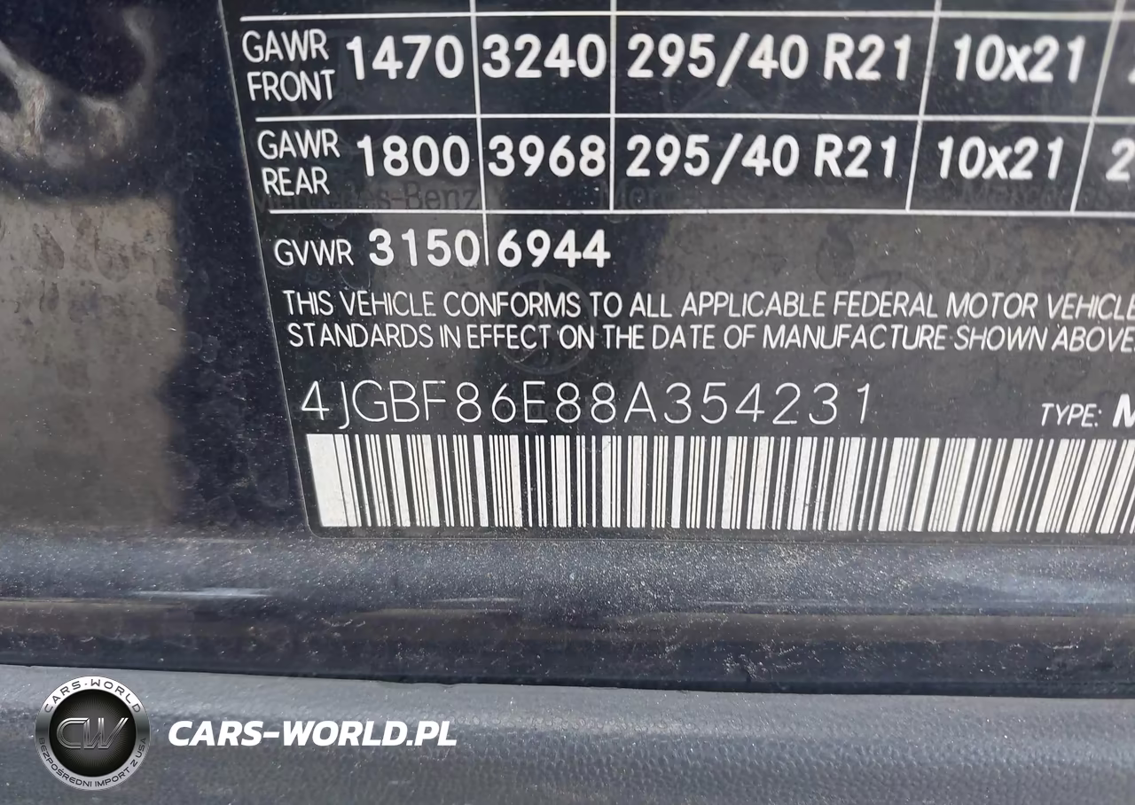 2008 Mercedes-Benz Gl 550 4Matic VIN:4JGBF86E88A354231 - 9