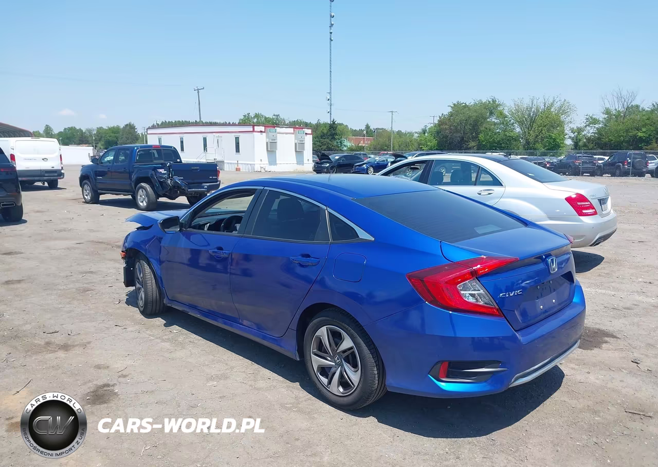 2020 Honda Civic Lx VIN:2HGFC2F6XLH500340 - 3