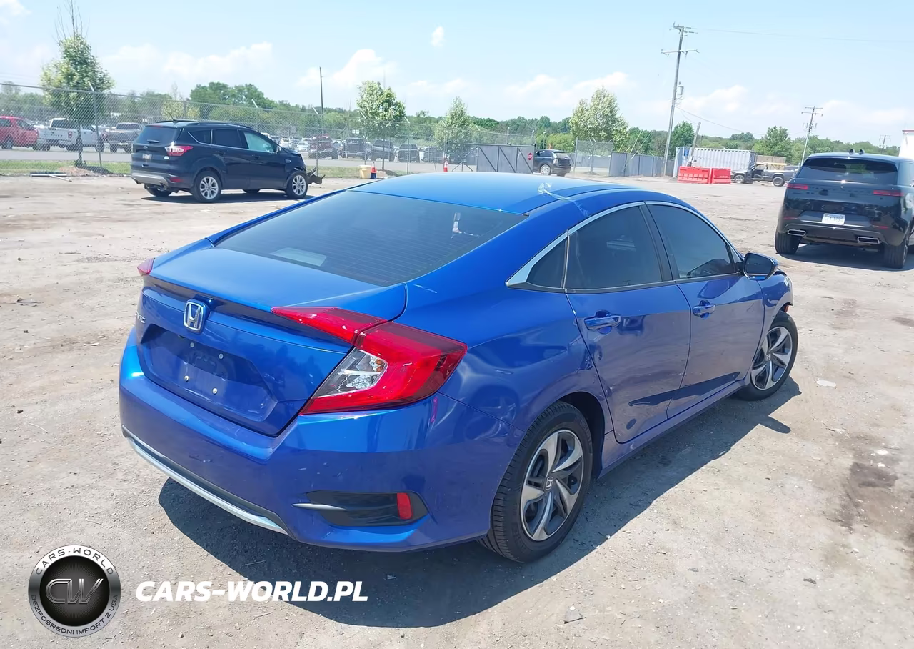 2020 Honda Civic Lx VIN:2HGFC2F6XLH500340 - 4
