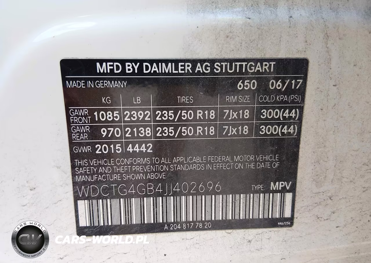 2018 Mercedes-Benz Gla 250 4Matic VIN:WDCTG4GB4JJ402696 - 9