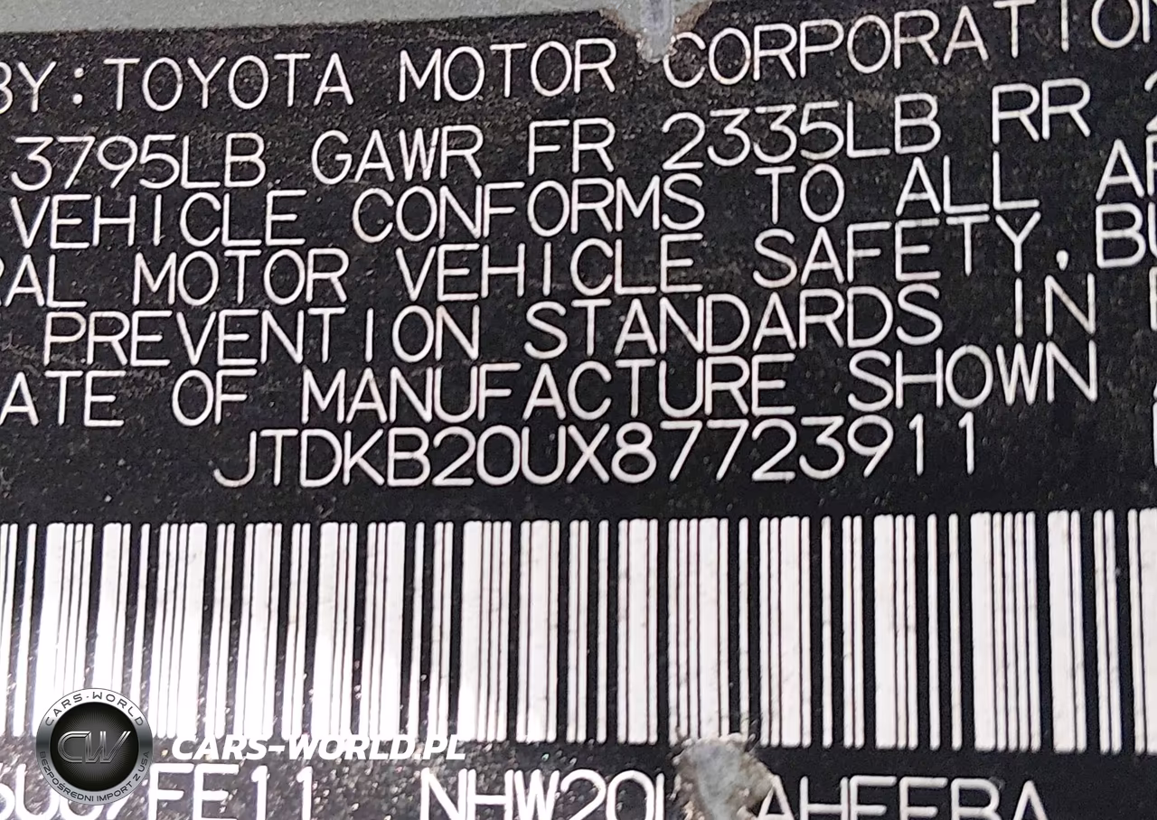 2008 Toyota Prius VIN:JTDKB20UX87723911 - 9