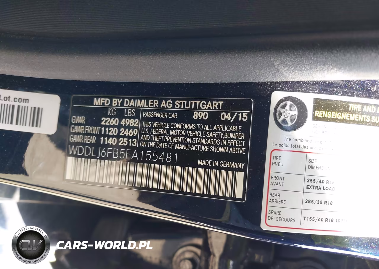 2015 Mercedes-Benz Cls 400 VIN:WDDLJ6FB5FA155481 - 9