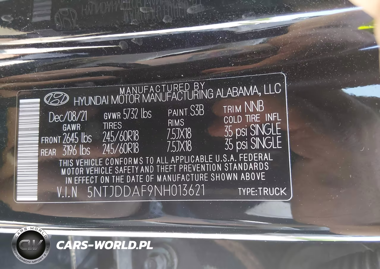 2022 Hyundai Santa Cruz Sel Premium VIN:5NTJDDAF9NH013621 - 9