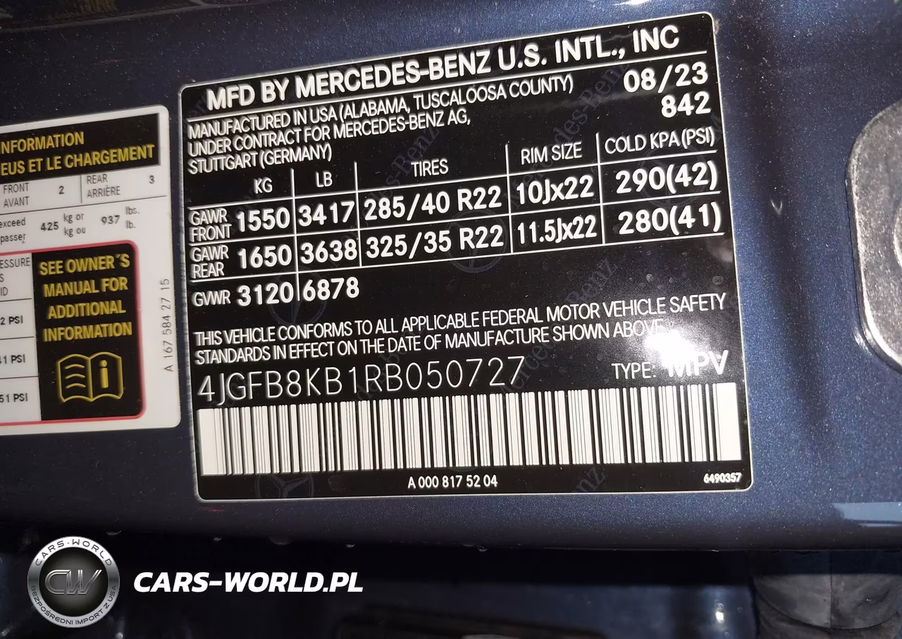 2024 Mercedes-Benz Amg Gle 63 S 4Matic+ VIN:4JGFB8KB1RB050727 - 9