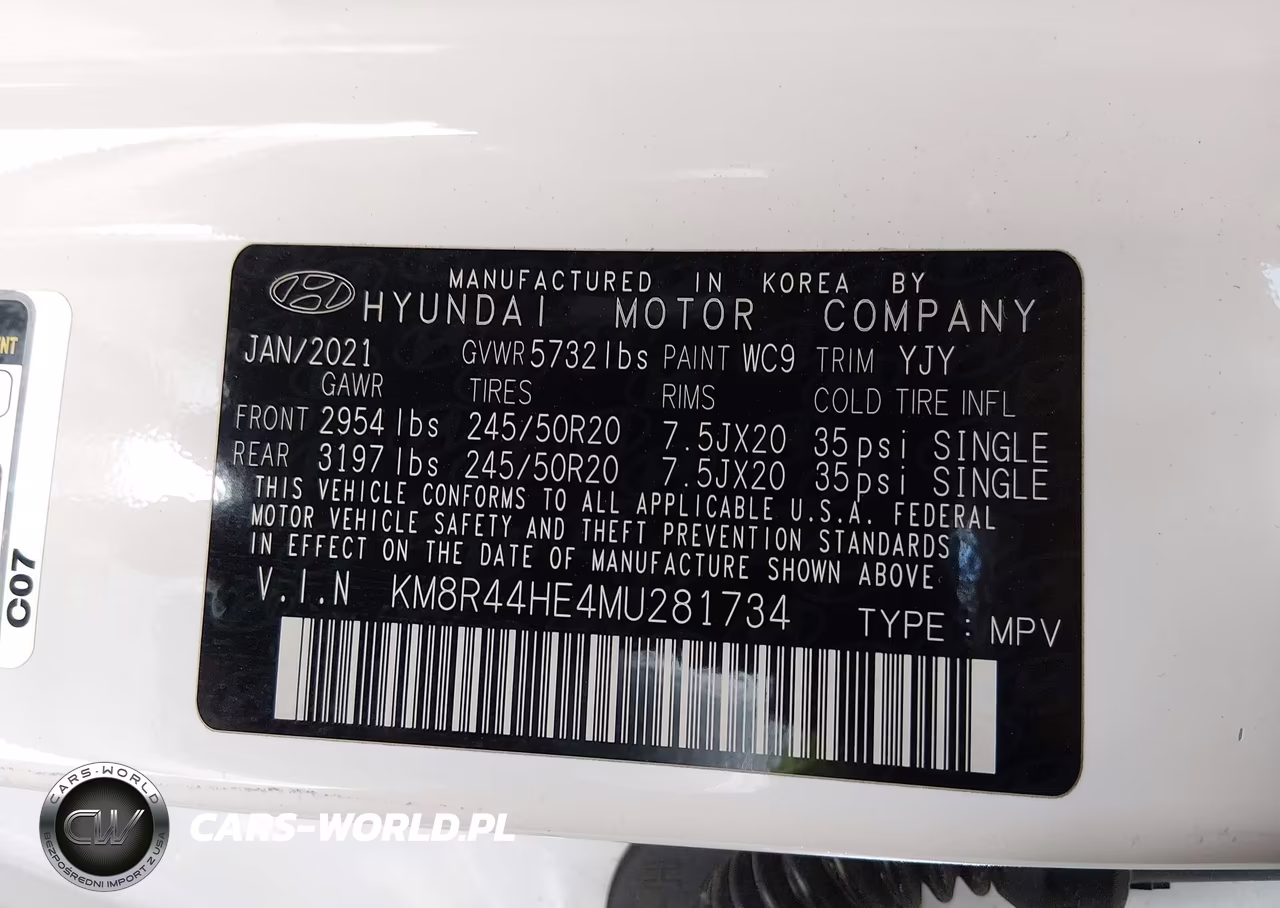 2021 Hyundai Palisade Sel VIN:KM8R44HE4MU281734 - 9