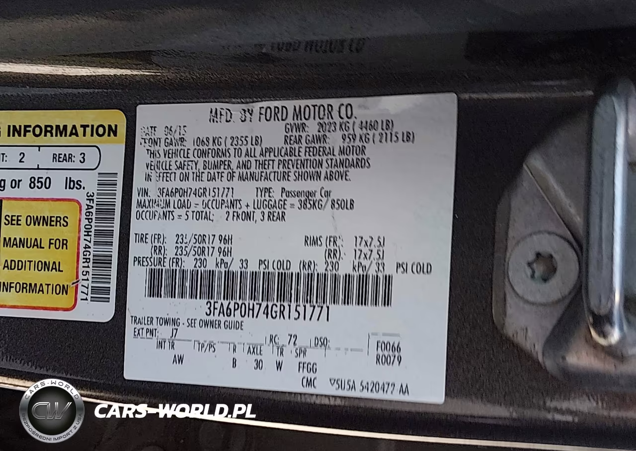 2016 Ford Fusion Se VIN:3FA6P0H74GR151771 - 9