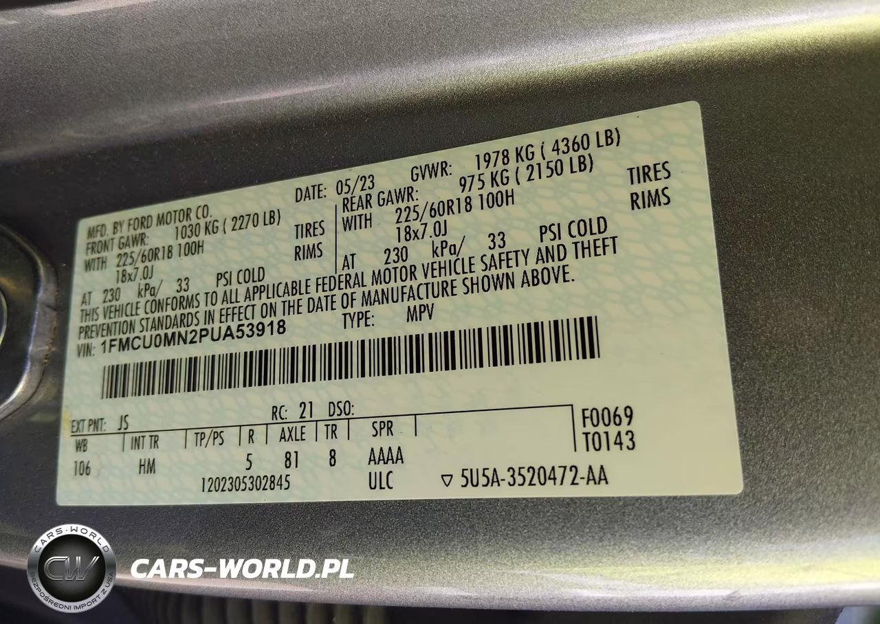 2023 Ford Escape St-Line VIN:1FMCU0MN2PUA53918 - 9