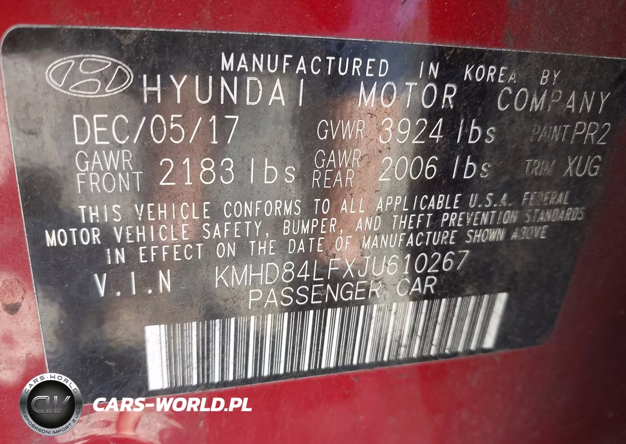 2018 Hyundai Elantra Sel VIN:KMHD84LFXJU610267 - 9