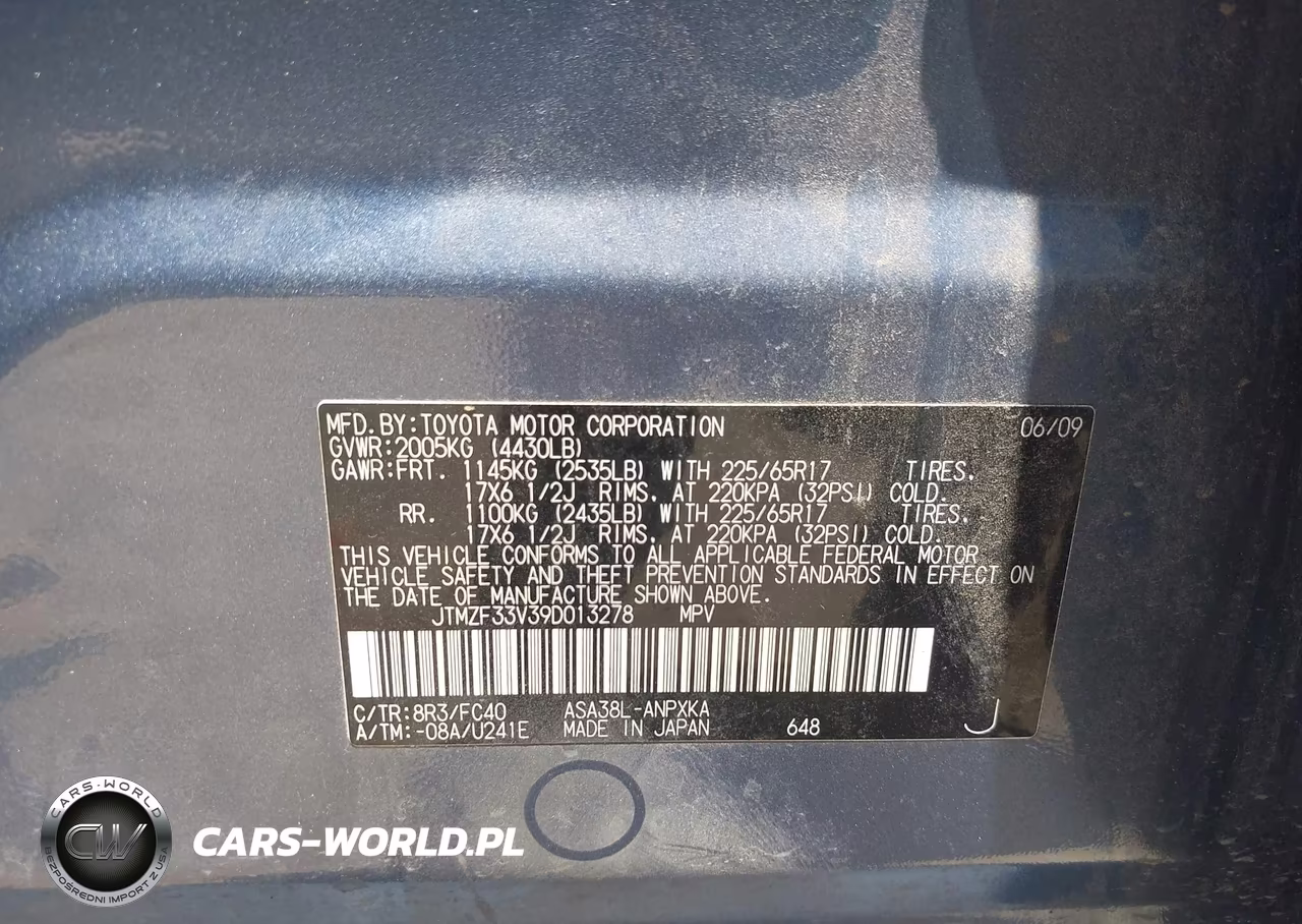 2009 Toyota Rav4 VIN:JTMZF33V39D013278 - 9