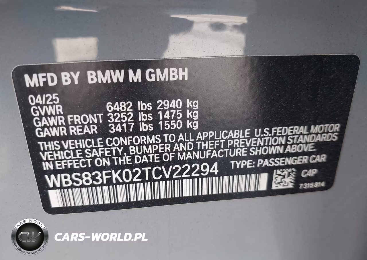 2026 BMW M5 VIN:WBS83FK02TCV22294 - 9