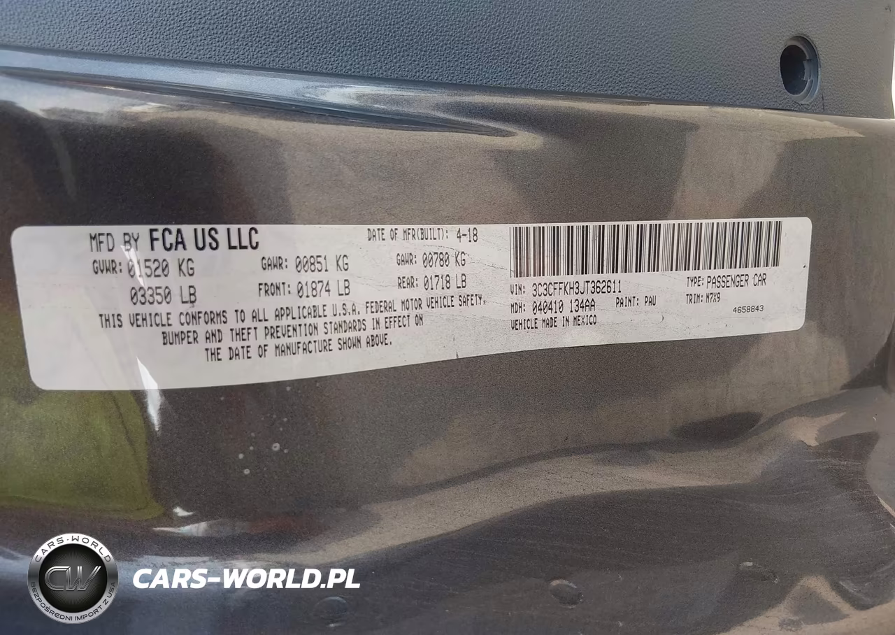 2018 Fiat 500 Pop VIN:3C3CFFKH3JT362611 - 9