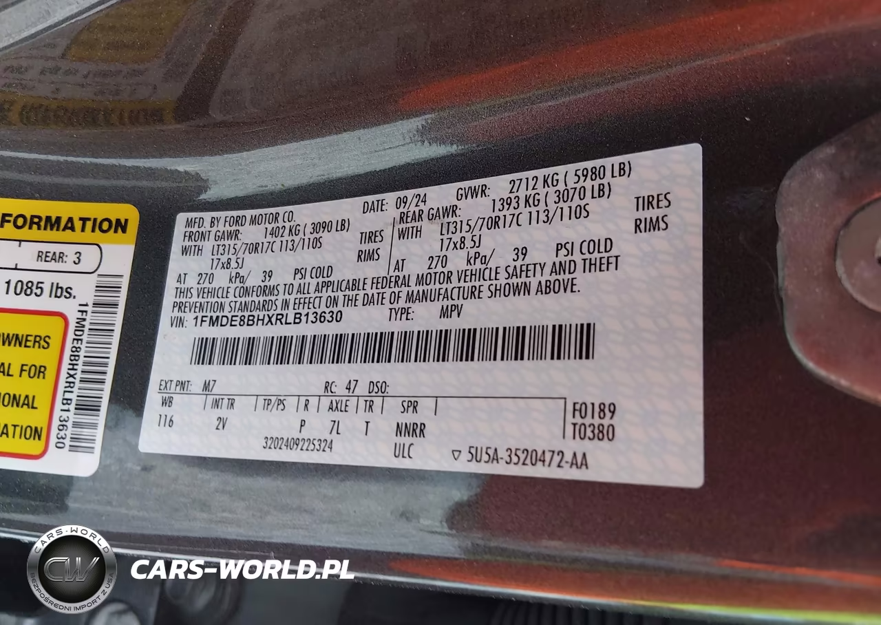 2024 Ford Bronco Outer Banks VIN:1FMDE8BHXRLB13630 - 9
