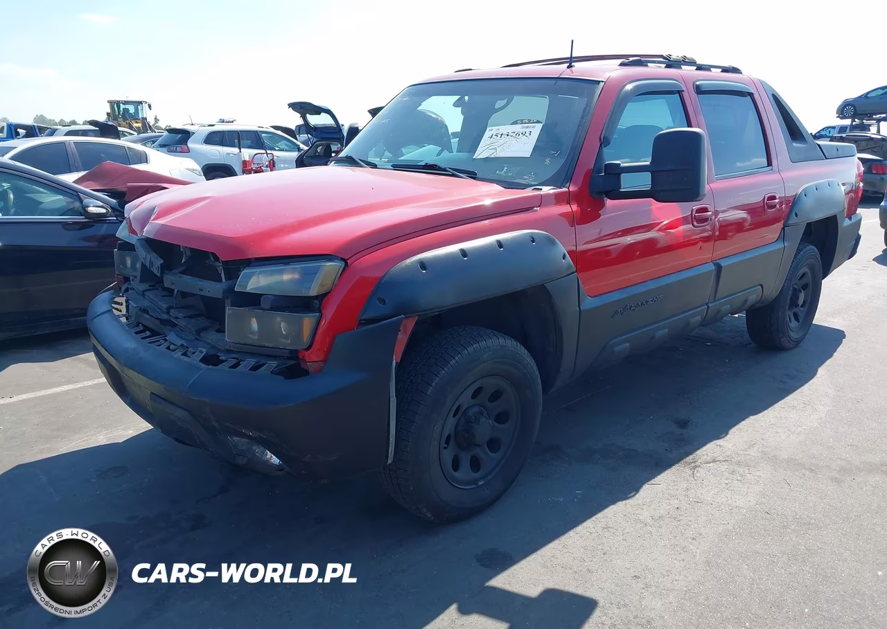2002 Chevrolet Avalanche 1500 VIN:3GNEK13T82G195315 - 2