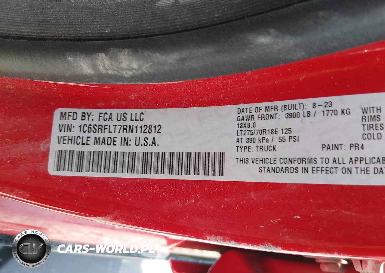 2024 Ram 1500 Rebel 4X4 5'7 Box VIN:1C6SRFLT7RN112812 - 9