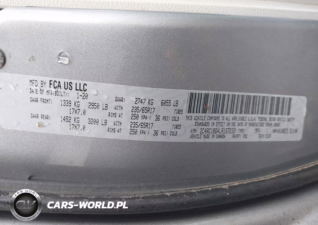 2020 Chrysler Pacifica Touring L VIN:2C4RC1BG4LR157233 - 9