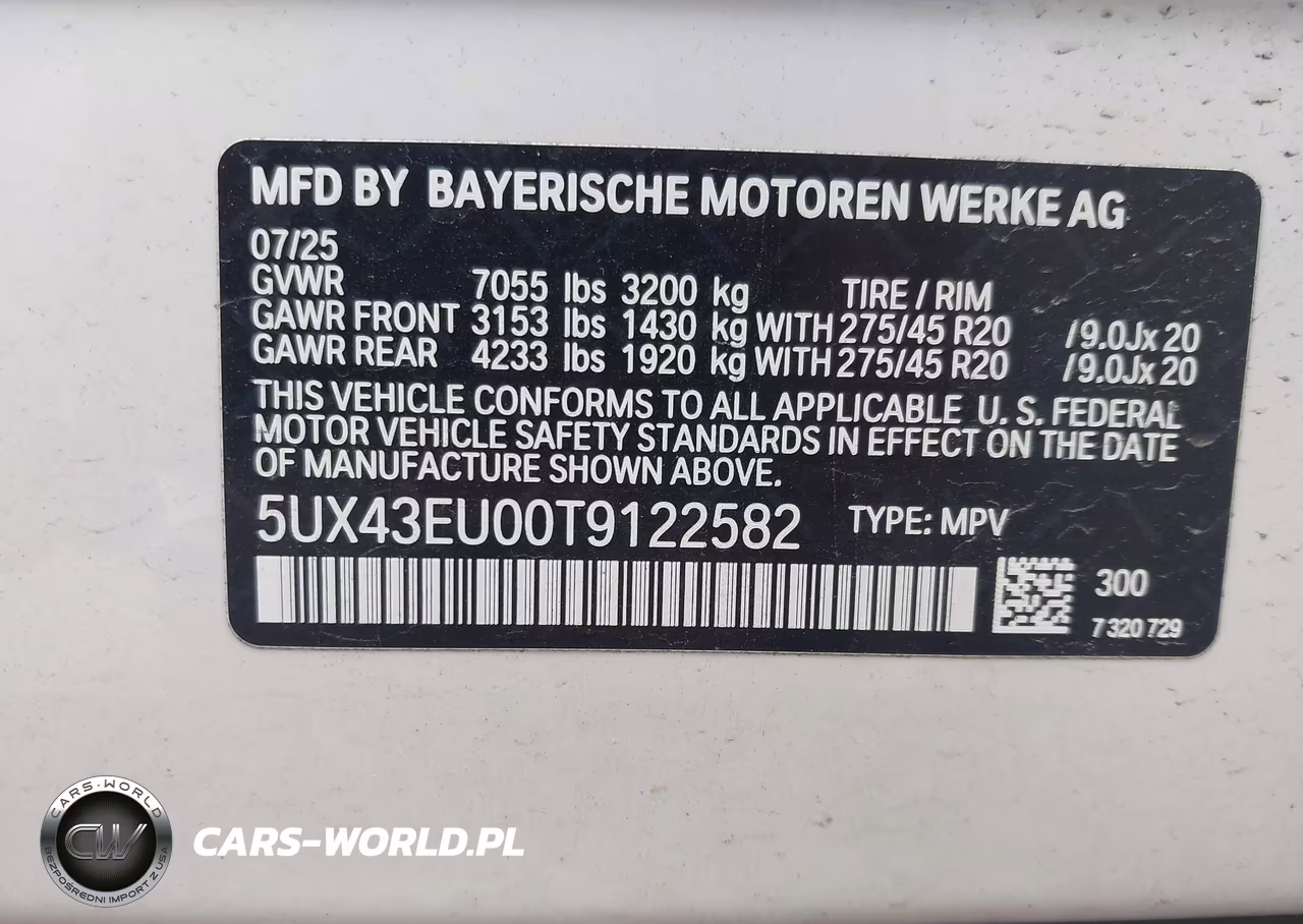 2026 BMW X5 Phev xDrive50E VIN:5UX43EU00T9122582 - 9