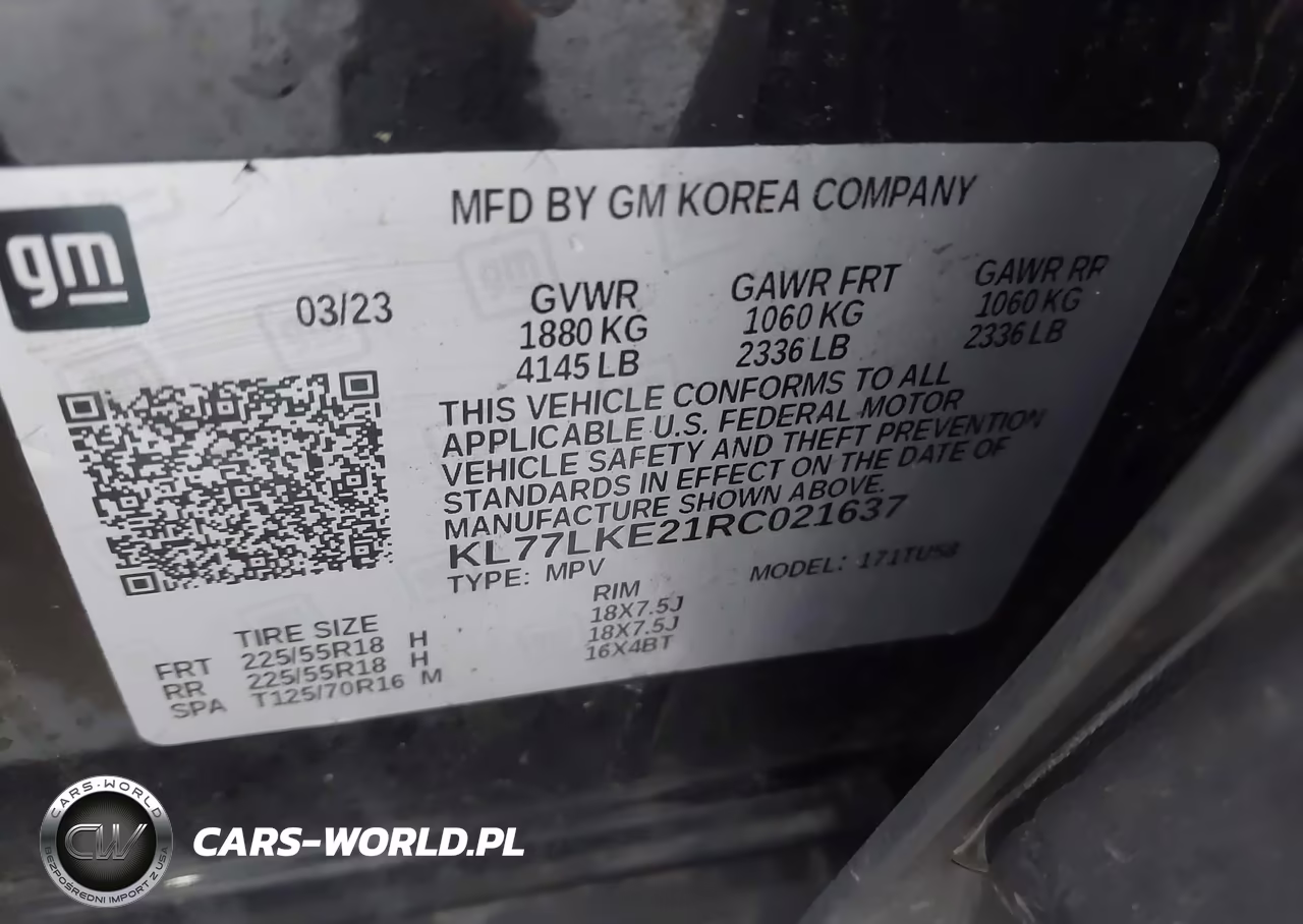 2024 Chevrolet Trax Fwd Activ VIN:KL77LKE21RC021637 - 9