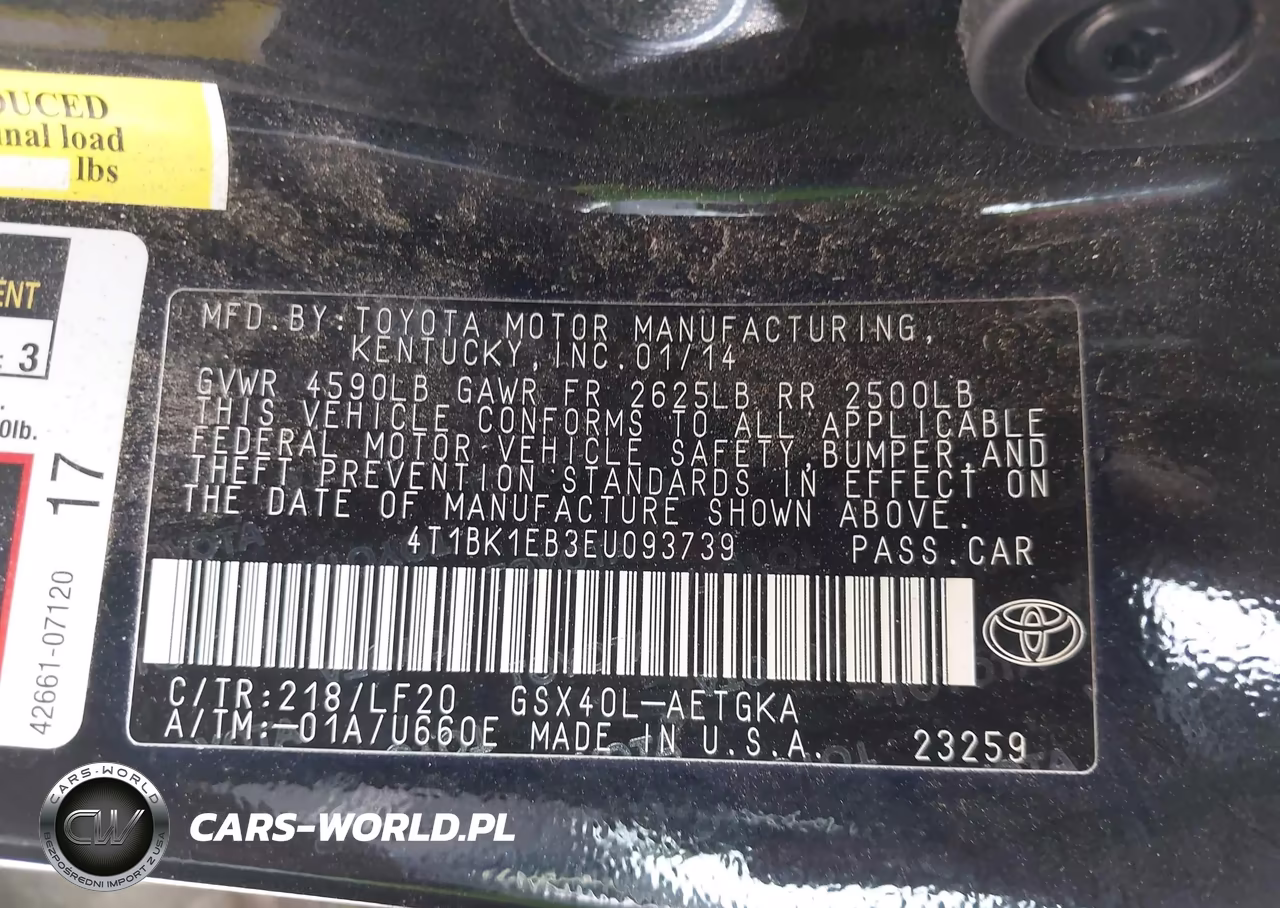 2014 Toyota Avalon Xle Premium VIN:4T1BK1EB3EU093739 - 9