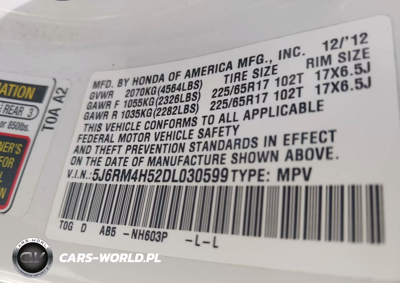 2013 Honda Cr-V Ex VIN:5J6RM4H52DL030599 - 8