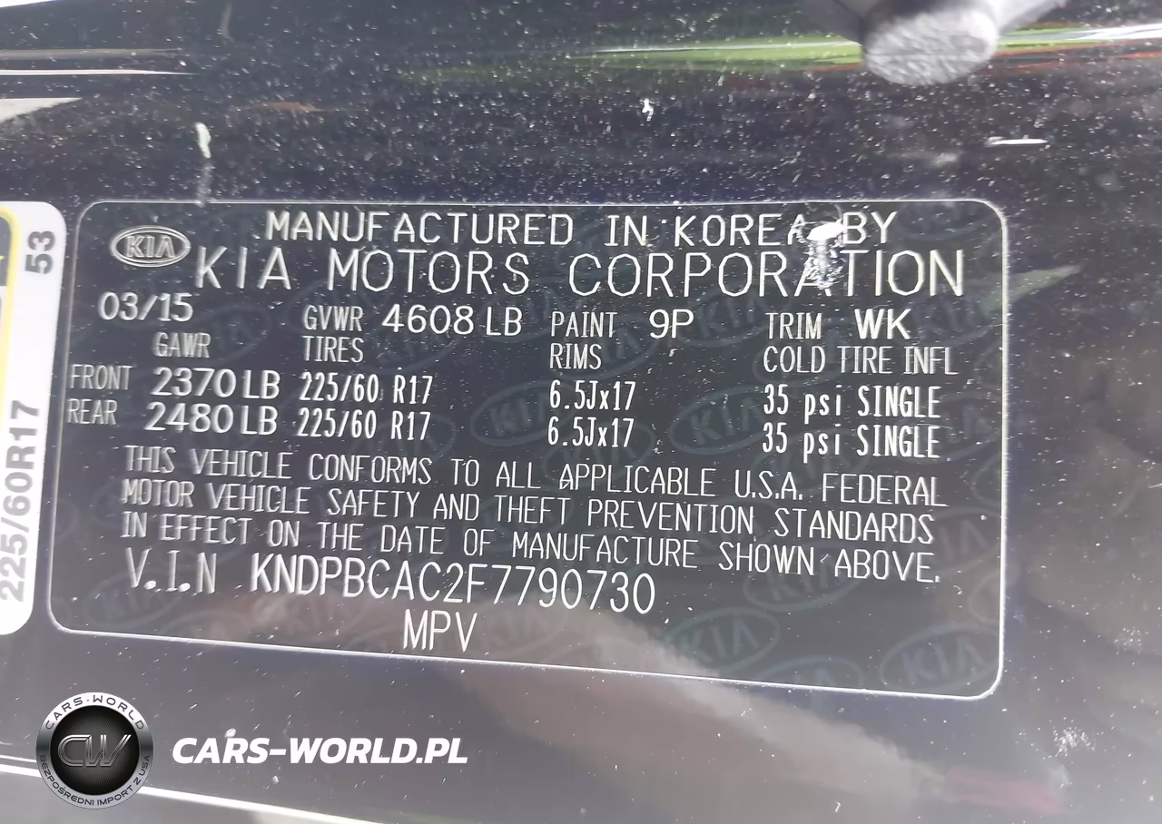 2015 Kia Sportage Lx VIN:KNDPBCAC2F7790730 - 9