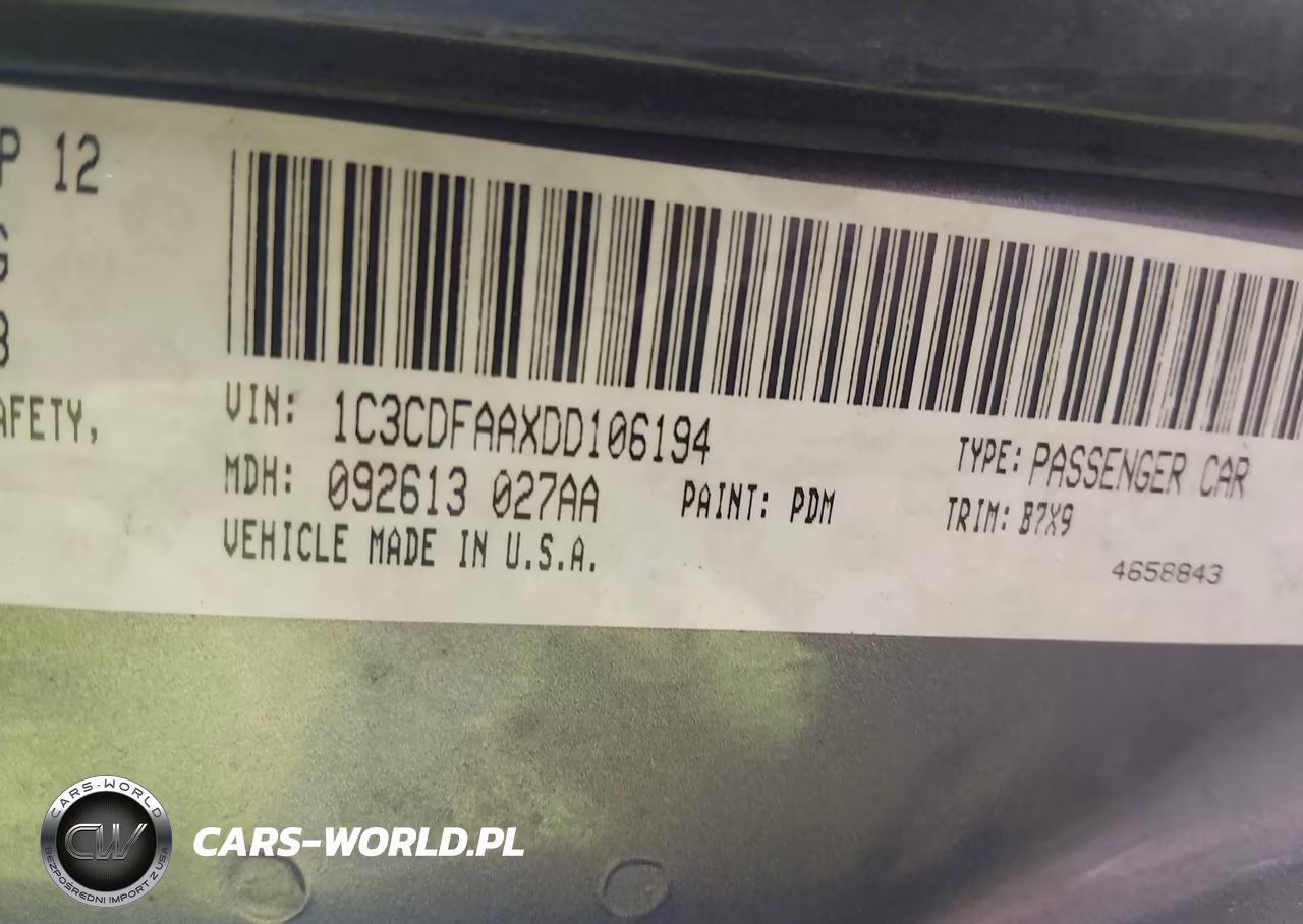 2013 Dodge Dart Se VIN:1C3CDFAAXDD106194 - 9