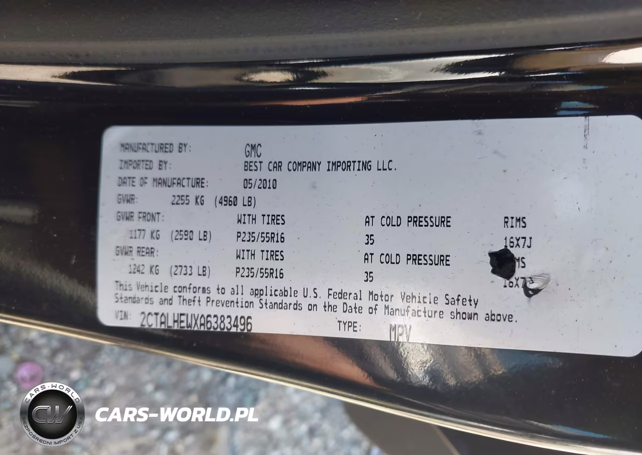 2010 GMC Terrain Slt VIN:2CTALHEWXA6383496 - 9